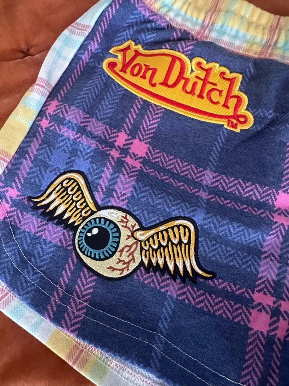 NWT Von Dutch Patchwork Graphic Lounge PJ Shorts - Picture 9 of 9